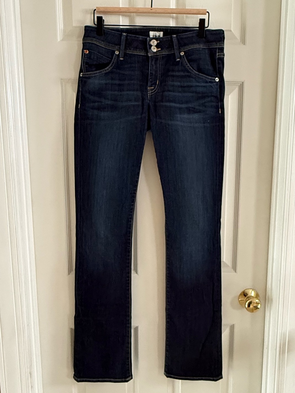 Hudson Beth Baby Boot Jeans Women's Dark Blue Boot Cut Jeans 30